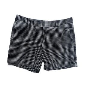 Banana Republic 100% Cotton Black Polka Dot Chino Shorts Women's‎ Size 4